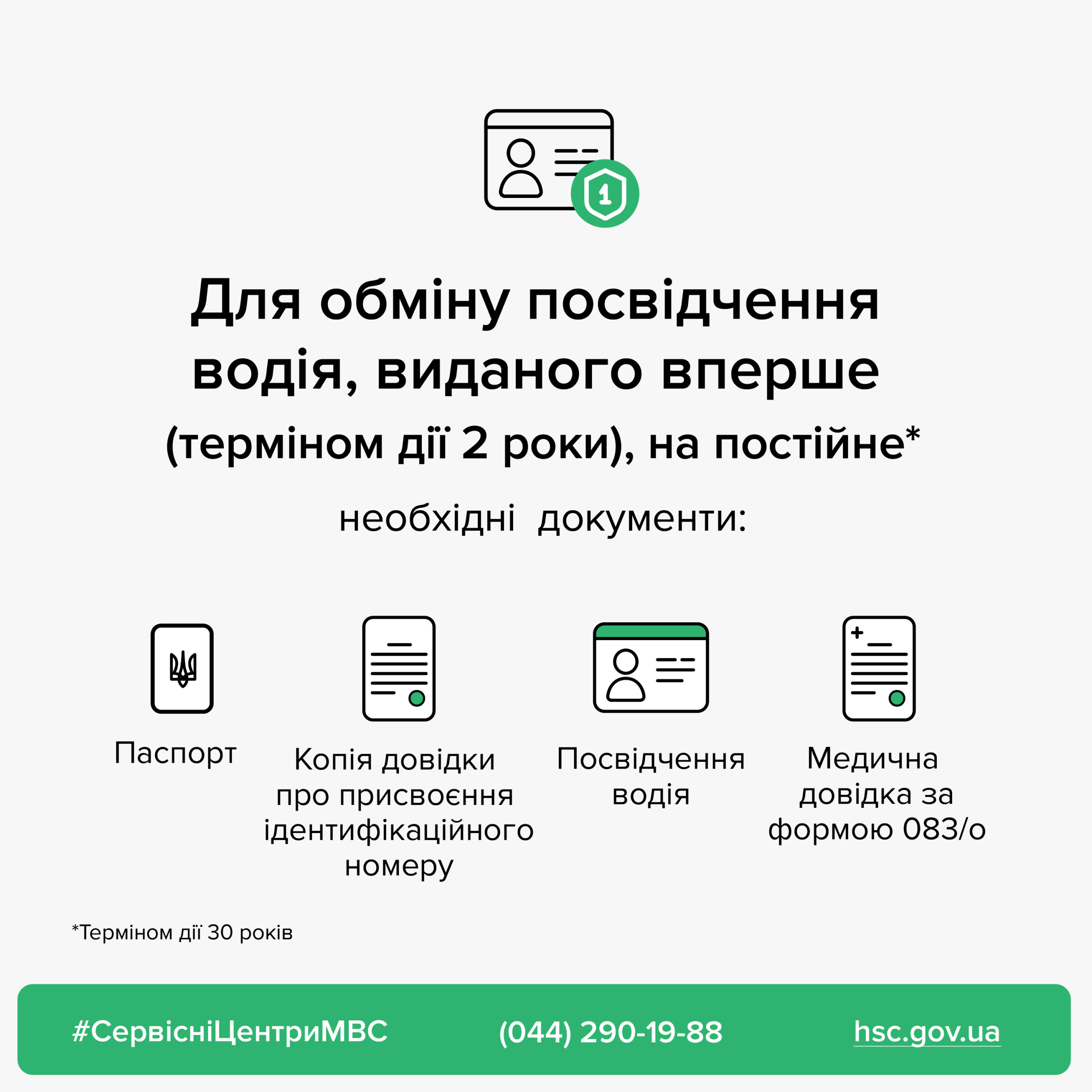 Спливає термін дії посвідчень водія на 2 роки. Що робити?