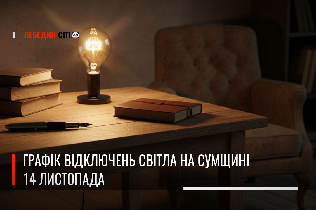 Графік відключень світла на Сумщині 14 листопада