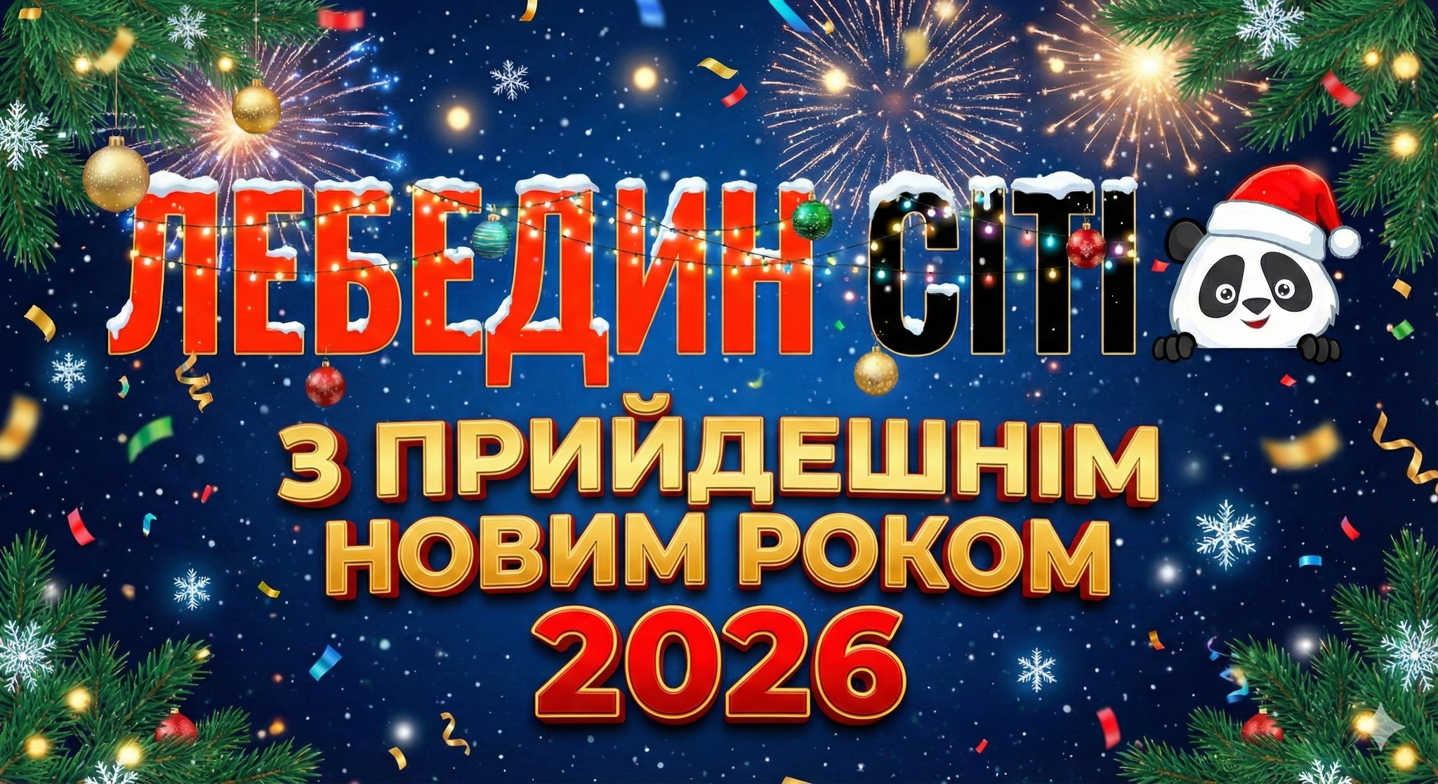 Вітаємо із прийдешнім Новим 2026 роком!