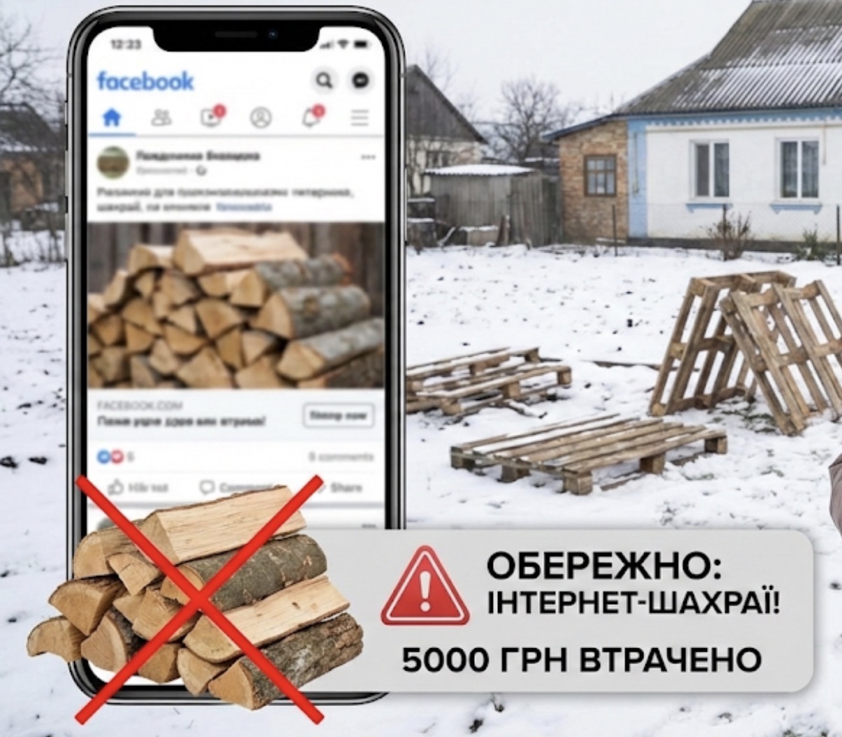 Хотіла купити дров, а натомість втратила гроші: мешканка Лебедина стала жертвою інтернет-шахраїв