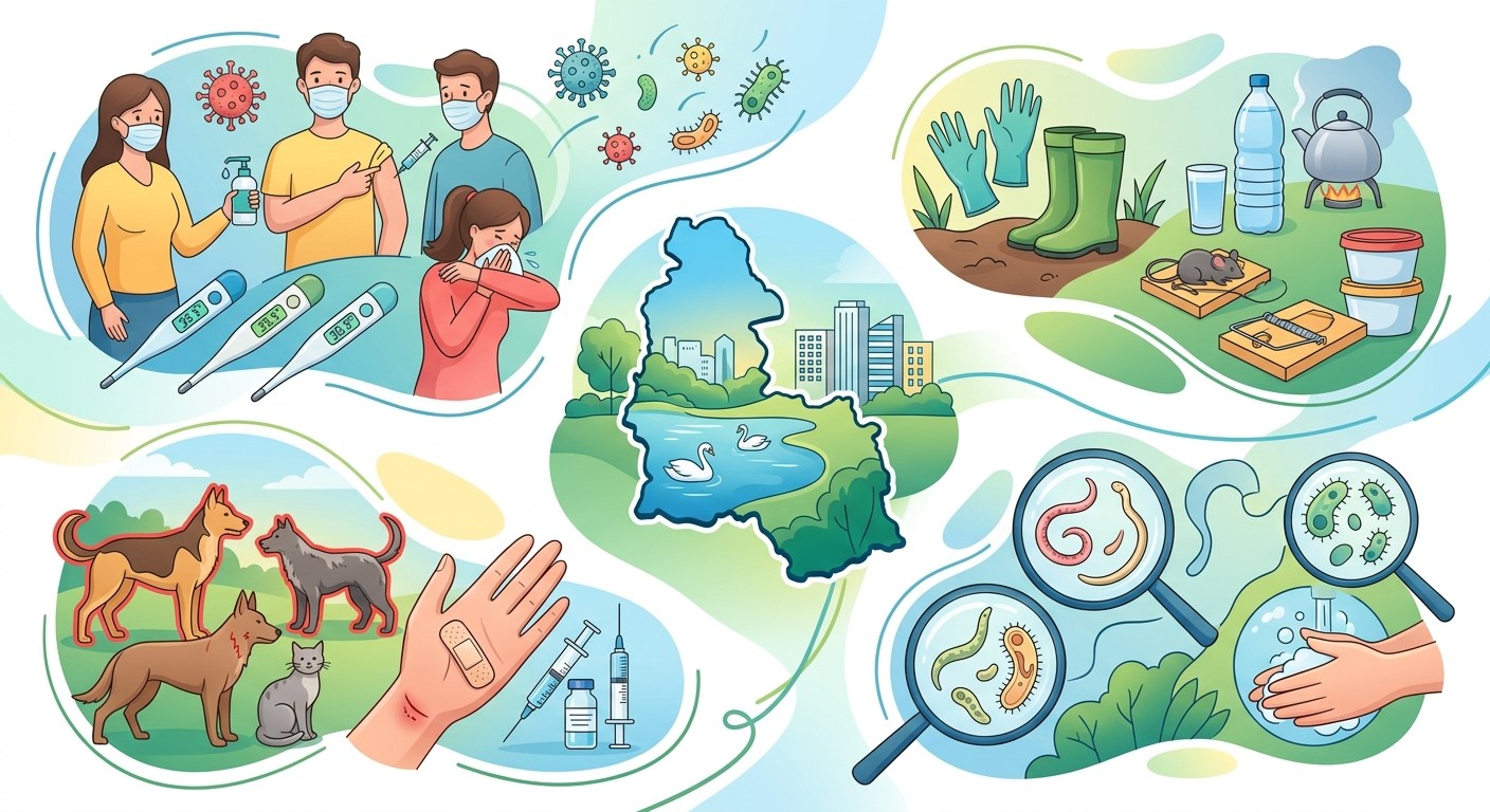 Епідемічна ситуація у Лебединській громаді: зафіксовано випадок лептоспірозу та випадки грипу