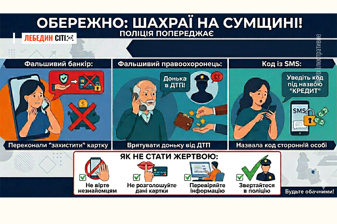 Мешканці Сумщини втратили 120 тисяч гривень через дії телефонних шахраїв