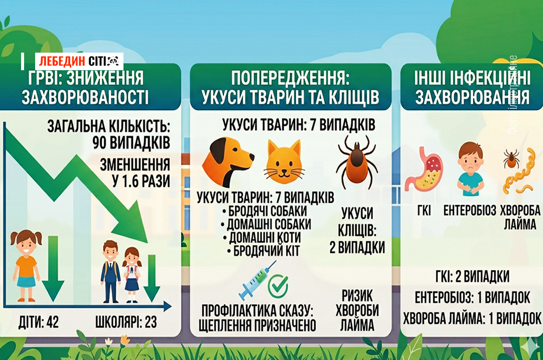 Епідемічна ситуація в Лебединській громаді за тиждень (04.05 – 10.05.2026)