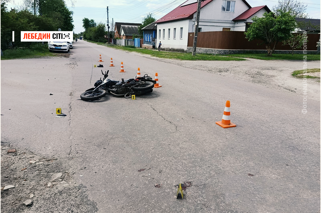 На Сумщині в ДТП постраждав 17-річний мотоцикліст