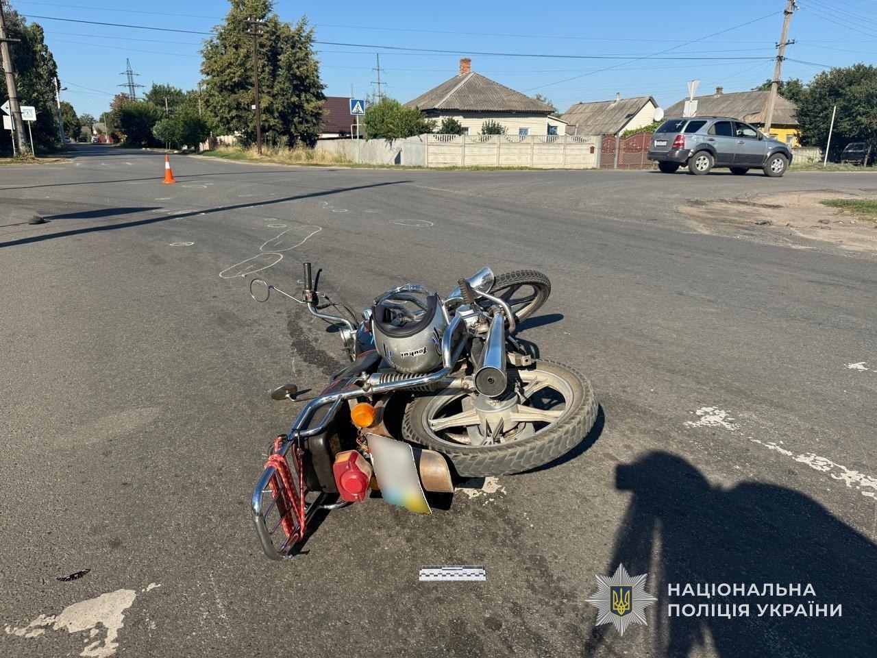 У Лебедині поліцейські встановлюють обставини ДТП з потерпілим